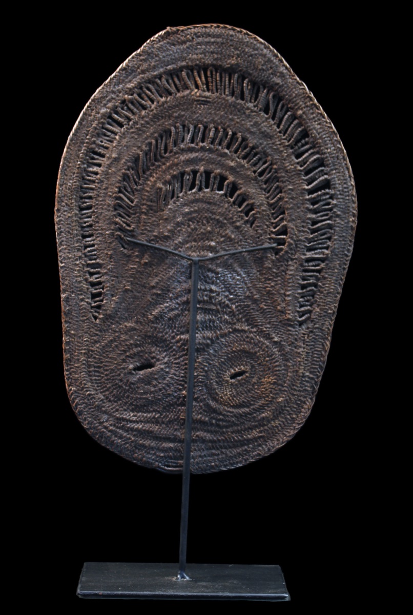 Yam Mask, Mask, Oceania, Primitive Art, Oceanic Art, Tribal Art, Basketry, 39 Cm-photo-4