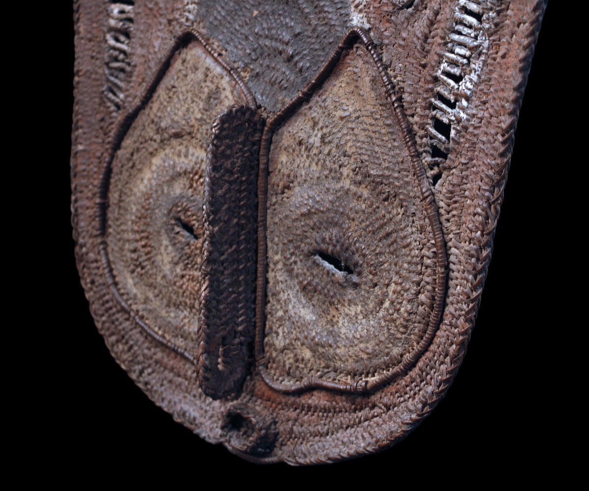 Yam Mask, Mask, Oceania, Primitive Art, Oceanic Art, Tribal Art, Basketry, 39 Cm-photo-8