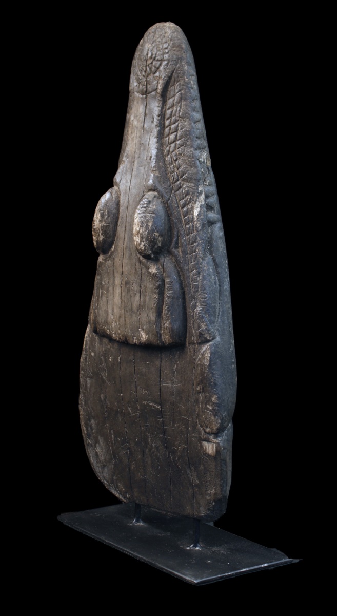 Proue de Pirogue, Papouasie Nouvelle Guinée, Océanie, Art Premier, Art Océanien, 48 cm-photo-5