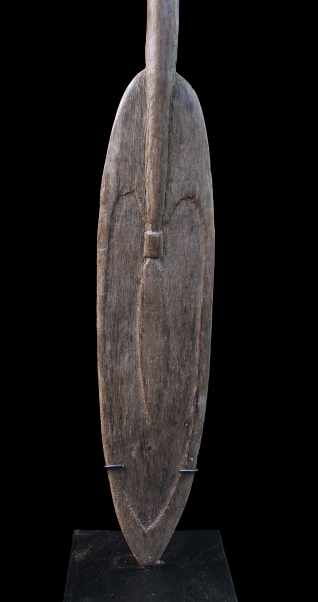 Pagaie d'enfant, Papouasie Nouvelle Guinée, Art Océanien, Océanie, art du Pacifique, 113 cm-photo-1