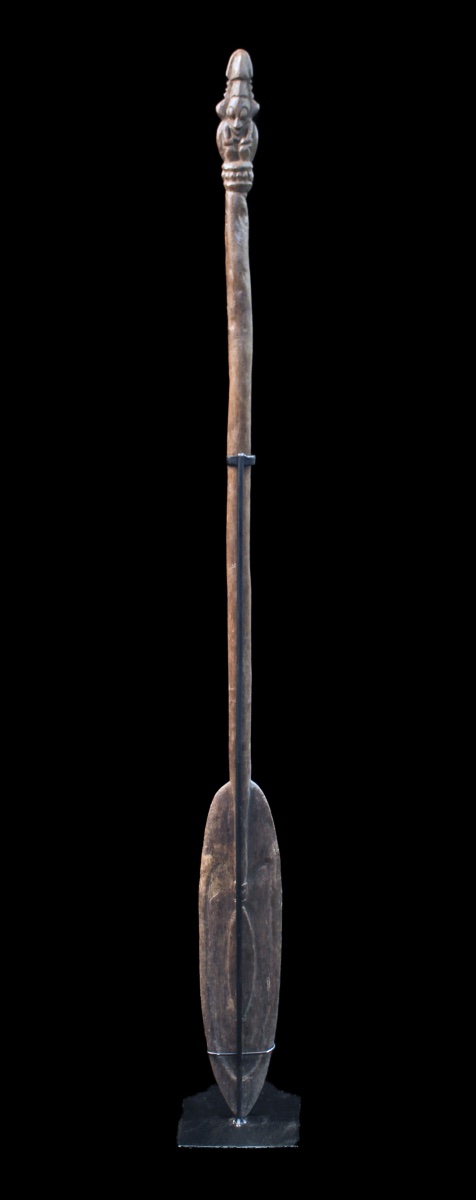 Pagaie d'enfant, Papouasie Nouvelle Guinée, Art Océanien, Océanie, art du Pacifique, 113 cm-photo-2