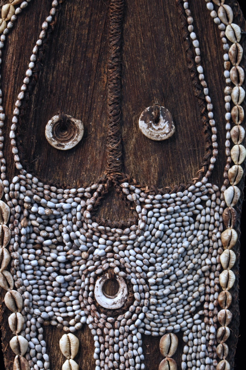 Body Art, Tribal Art, Oceanic Art, Pacific Art, Papuan Art, Approx. 93 Cm.-photo-3