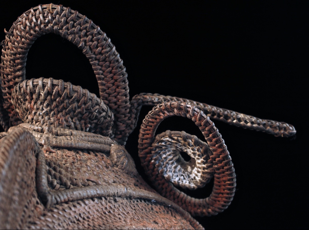 Baba Tagwa Mask, Helmet Mask, Oceanic Art, Oceania, Woven Basketry, 33 X 24 X 35 Cm-photo-2