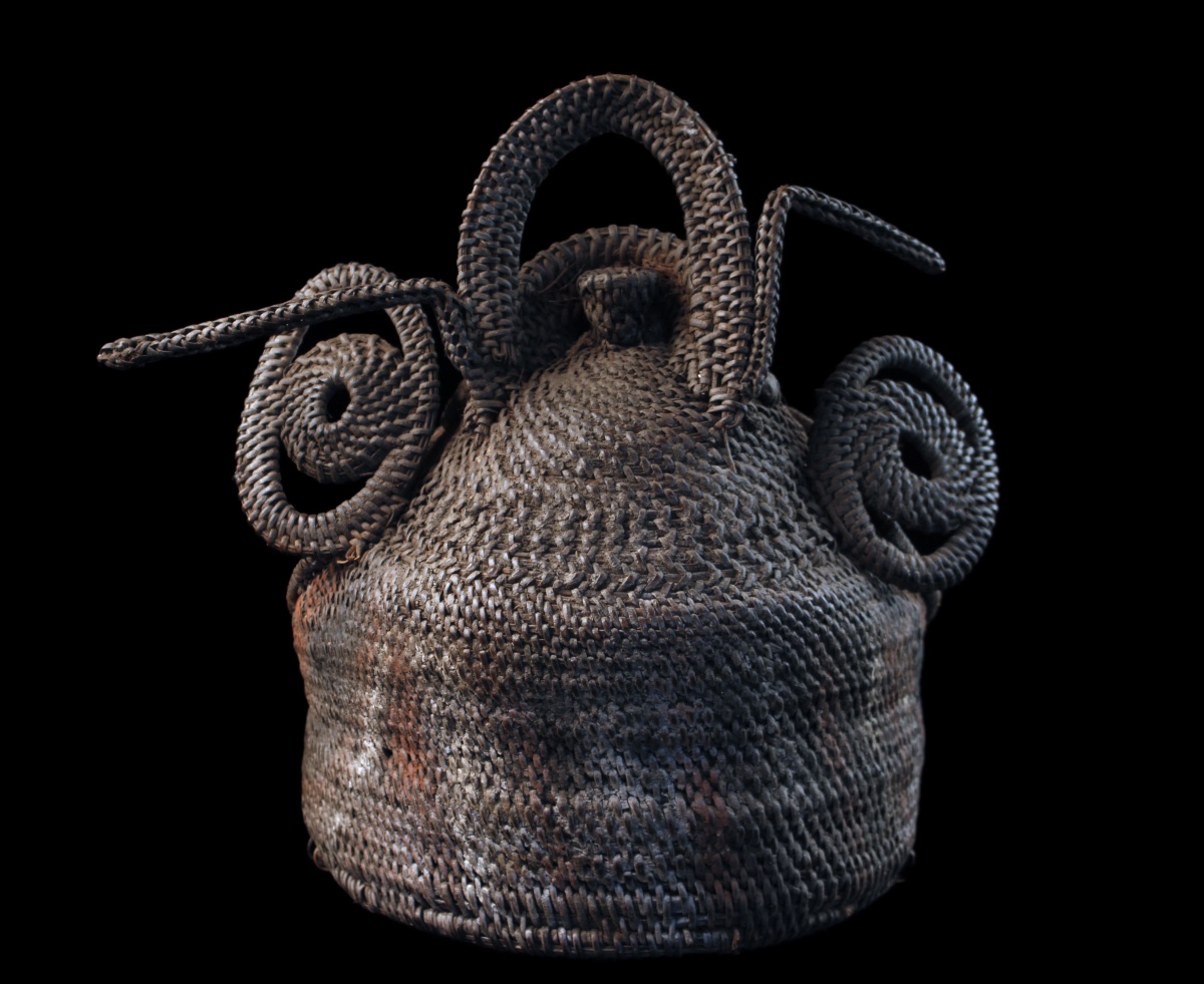 Baba Tagwa Mask, Helmet Mask, Oceanic Art, Oceania, Woven Basketry, 33 X 24 X 35 Cm-photo-4
