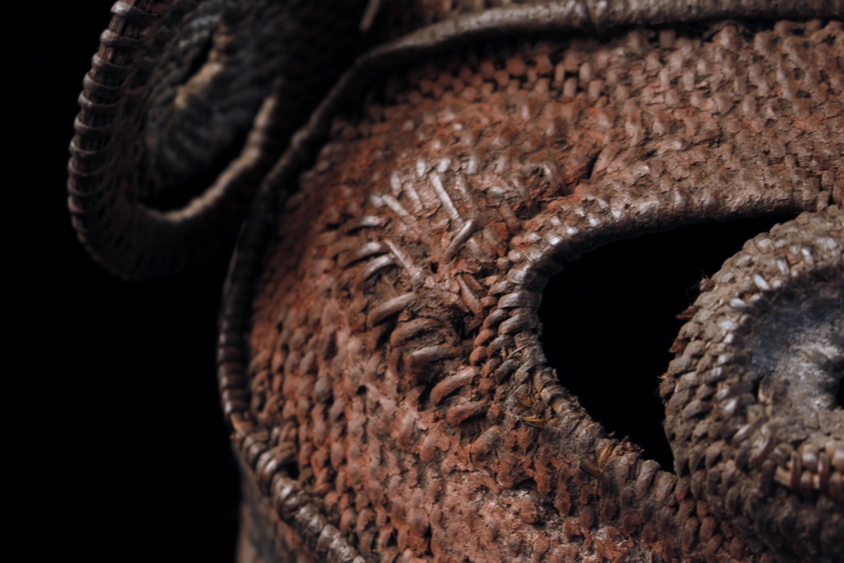 Baba Tagwa Mask, Helmet Mask, Oceanic Art, Oceania, Woven Basketry, 33 X 24 X 35 Cm-photo-3