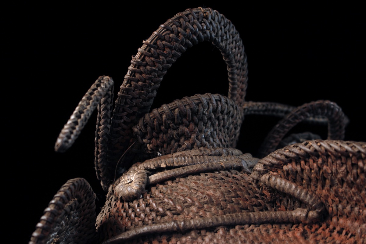 Baba Tagwa Mask, Helmet Mask, Oceanic Art, Oceania, Woven Basketry, 33 X 24 X 35 Cm-photo-5