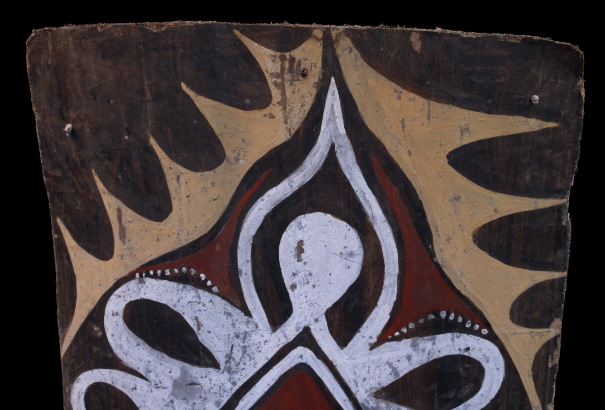 Ecorce Peinte, Art Premier, Art Océanien, Art Tribal, peinture sur écorce, 92 cm-photo-1