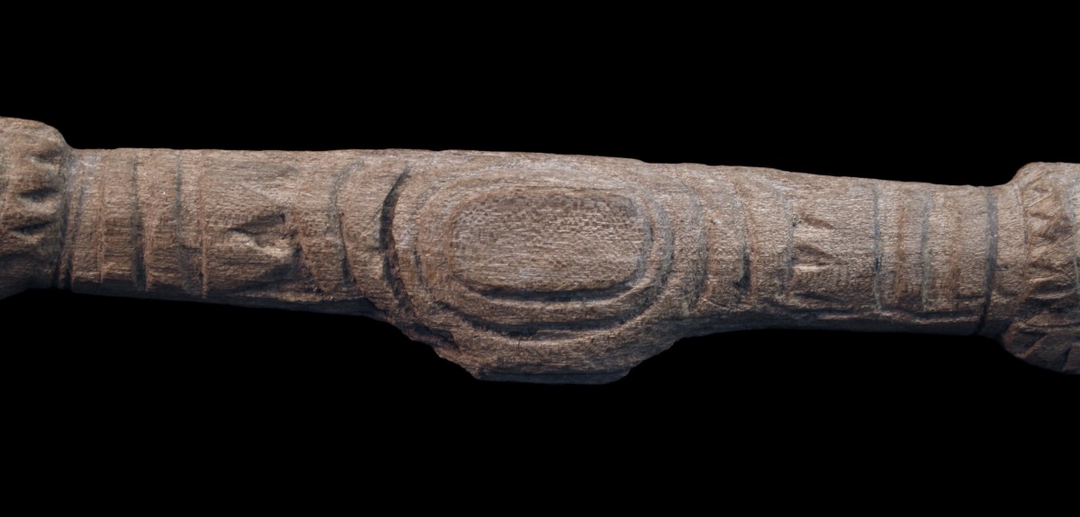 Fragment de tambour à main, Fleuve Sépik, Art Premier, Art Océanien, art tribal, Océanie, 66 cm-photo-3