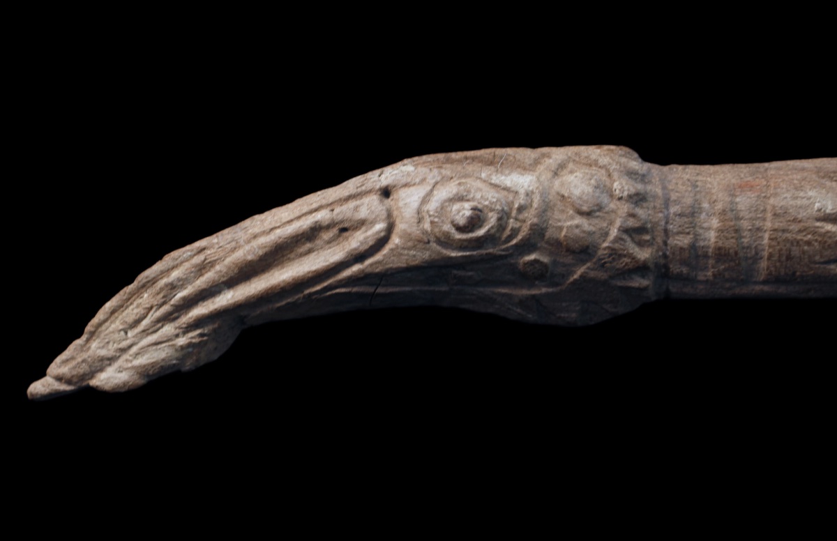 Fragment de tambour à main, Fleuve Sépik, Art Premier, Art Océanien, art tribal, Océanie, 66 cm-photo-3