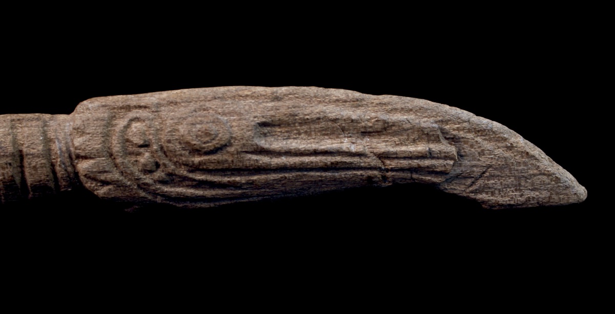Fragment de tambour à main, Fleuve Sépik, Art Premier, Art Océanien, art tribal, Océanie, 66 cm-photo-5