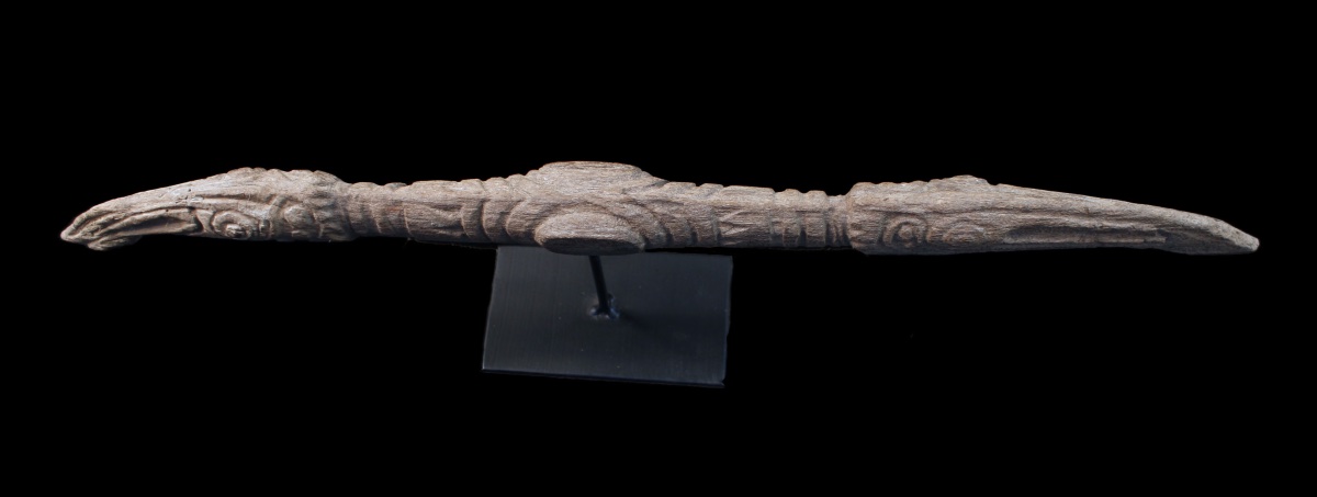 Fragment de tambour à main, Fleuve Sépik, Art Premier, Art Océanien, art tribal, Océanie, 66 cm-photo-6