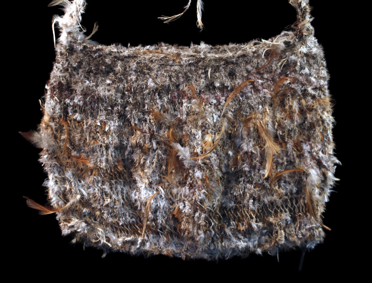 Wedding Bilum, Tribal Art, Traditional Bag, Oceanic Art, Costume, 58 X 42 Cm-photo-4