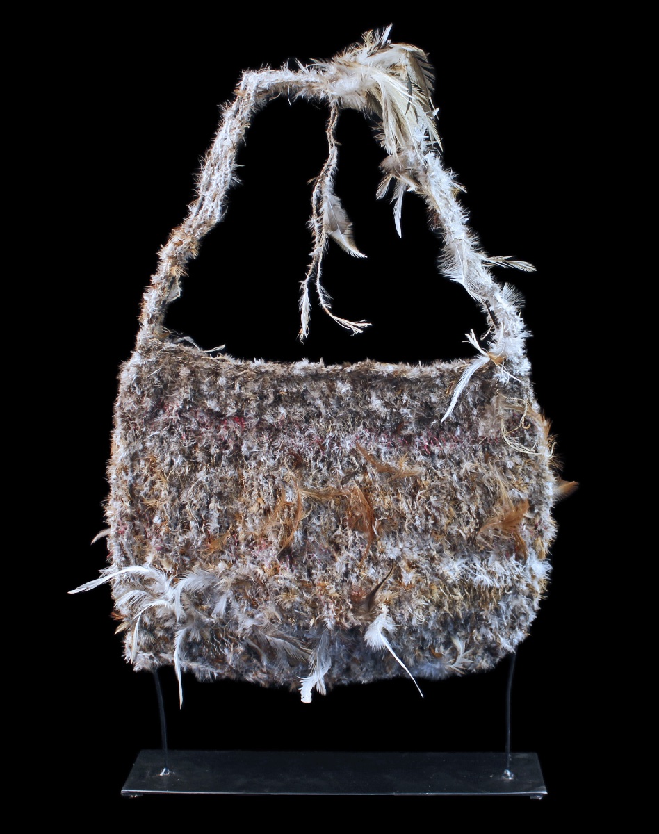 Wedding Bilum, Tribal Art, Traditional Bag, Oceanic Art, Costume, 58 X 42 Cm-photo-5