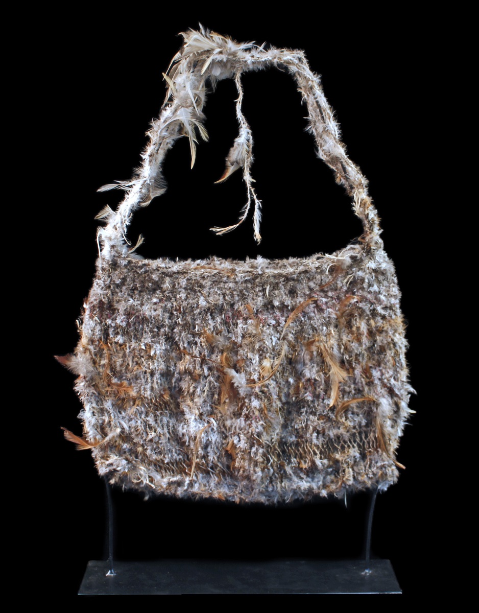Wedding Bilum, Tribal Art, Traditional Bag, Oceanic Art, Costume, 58 X 42 Cm