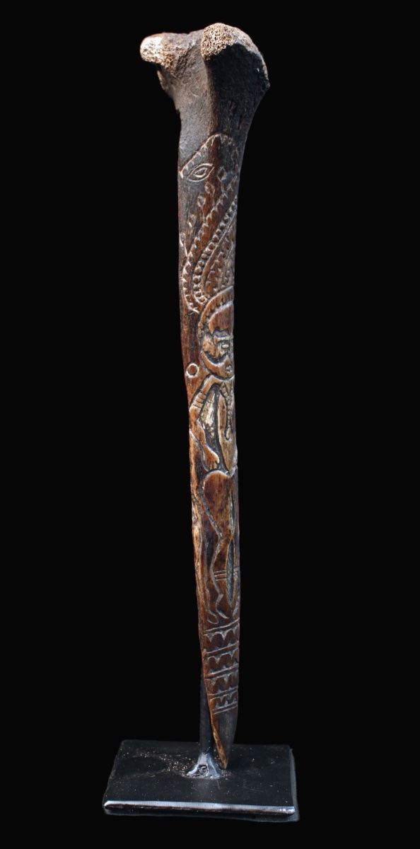 Cassowary Bone Dagger, Papua New Guinea, Oceania, Primitive Art, Oceanic Art, 31 Cm-photo-1