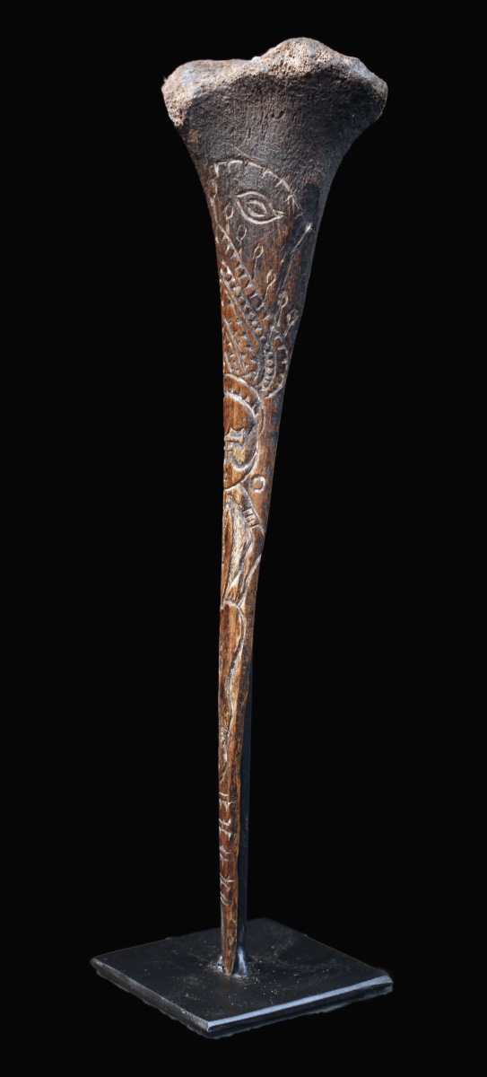 Cassowary Bone Dagger, Papua New Guinea, Oceania, Primitive Art, Oceanic Art, 31 Cm-photo-4