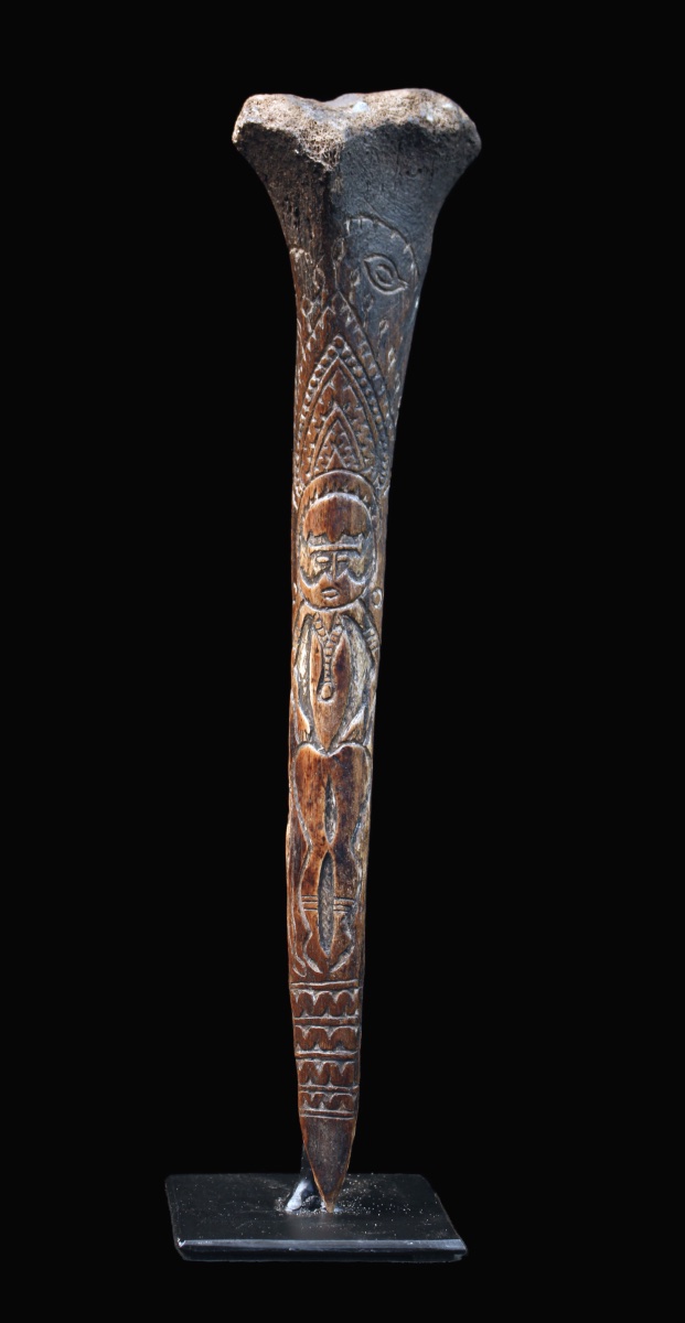 Cassowary Bone Dagger, Papua New Guinea, Oceania, Primitive Art, Oceanic Art, 31 Cm