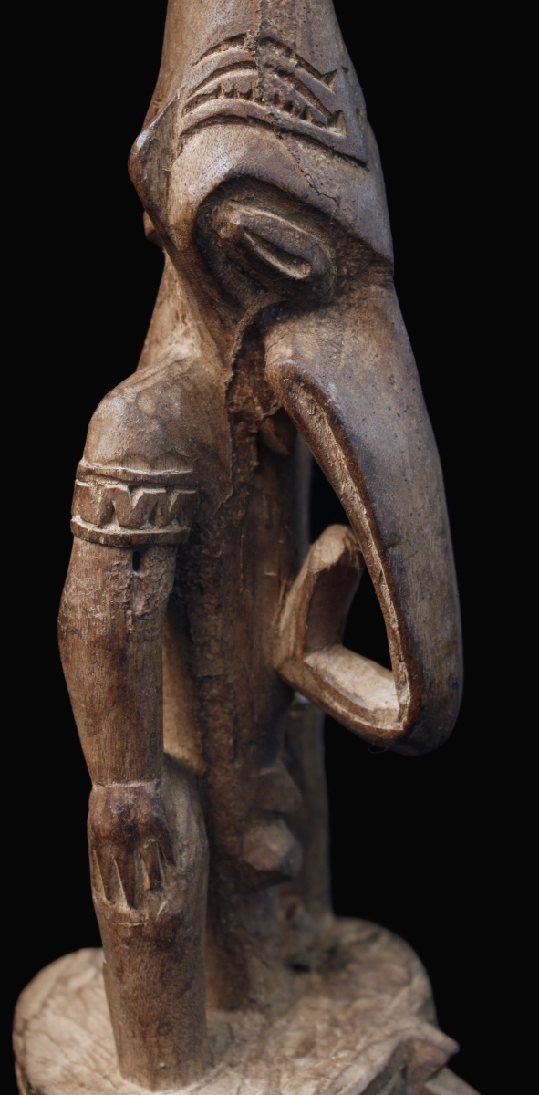 Statuette d'ancêtre, art océanien, art tribal, Papouasie Nouvelle Guinée, Océanie, 29 cm-photo-4