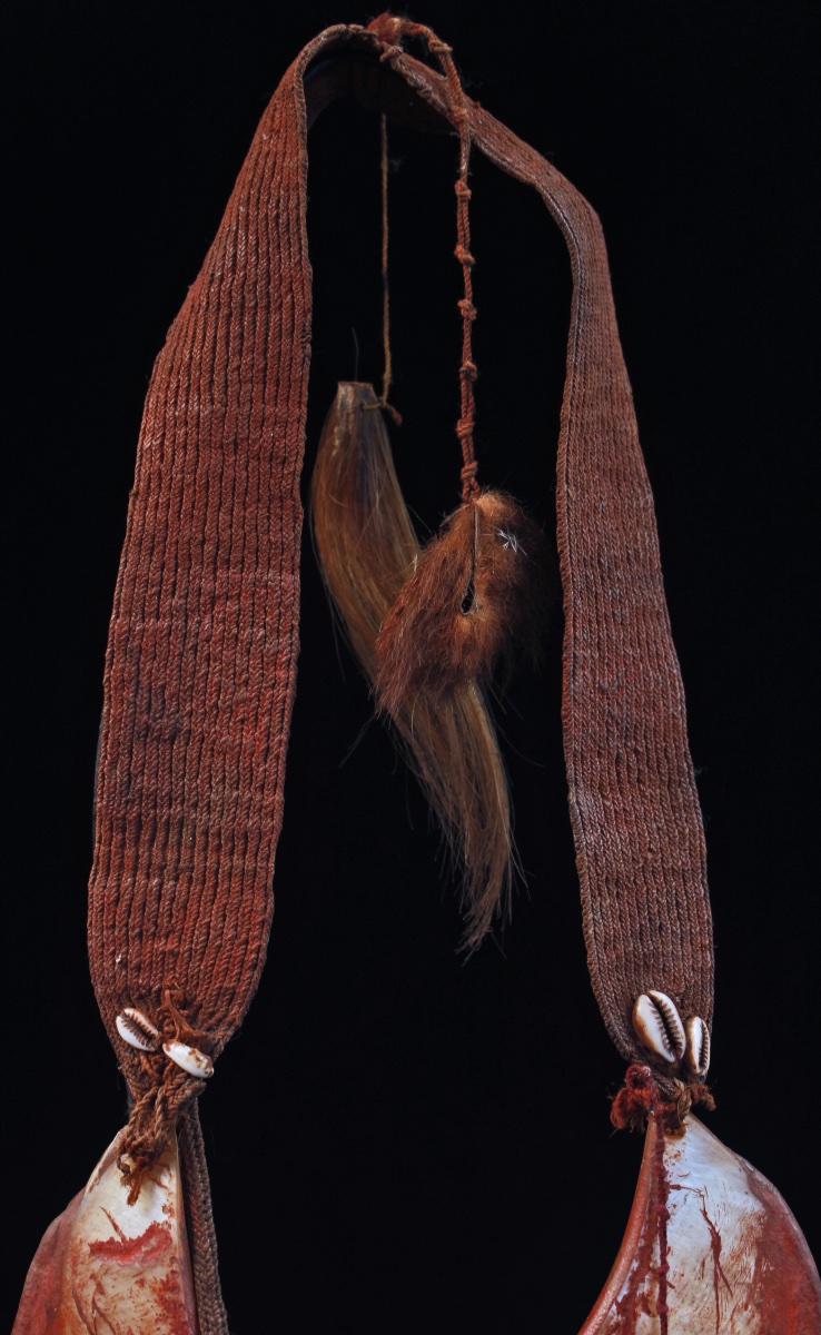 Ornement Corporel Kina, collier, Art Tribal, Art Océanien, Papouasie Nouvelle Guinée, 44 cm-photo-2