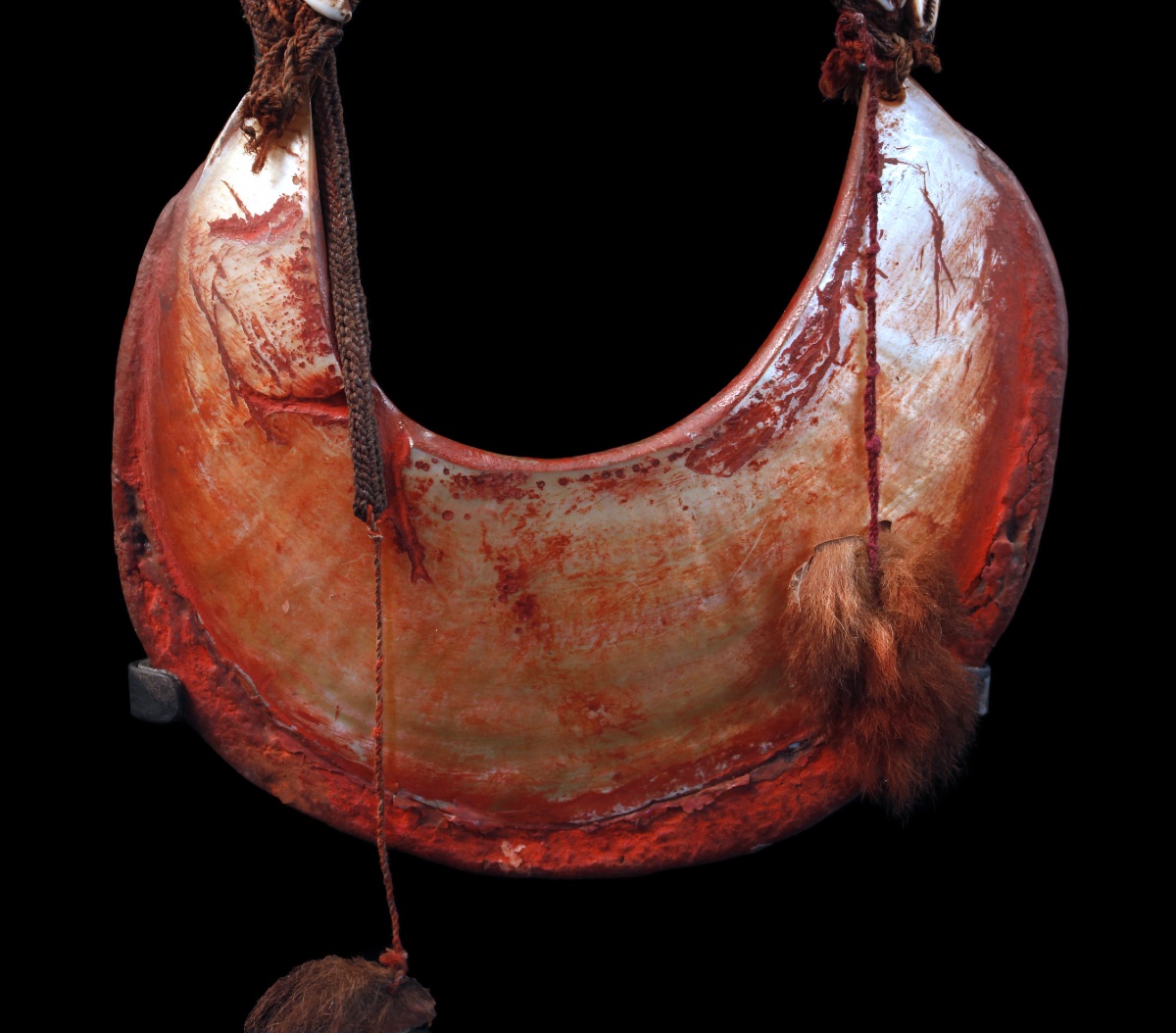 Ornement Corporel Kina, collier, Art Tribal, Art Océanien, Papouasie Nouvelle Guinée, 44 cm-photo-3