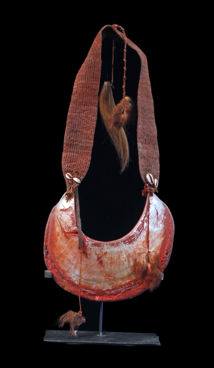 Ornement Corporel Kina, collier, Art Tribal, Art Océanien, Papouasie Nouvelle Guinée, 44 cm
