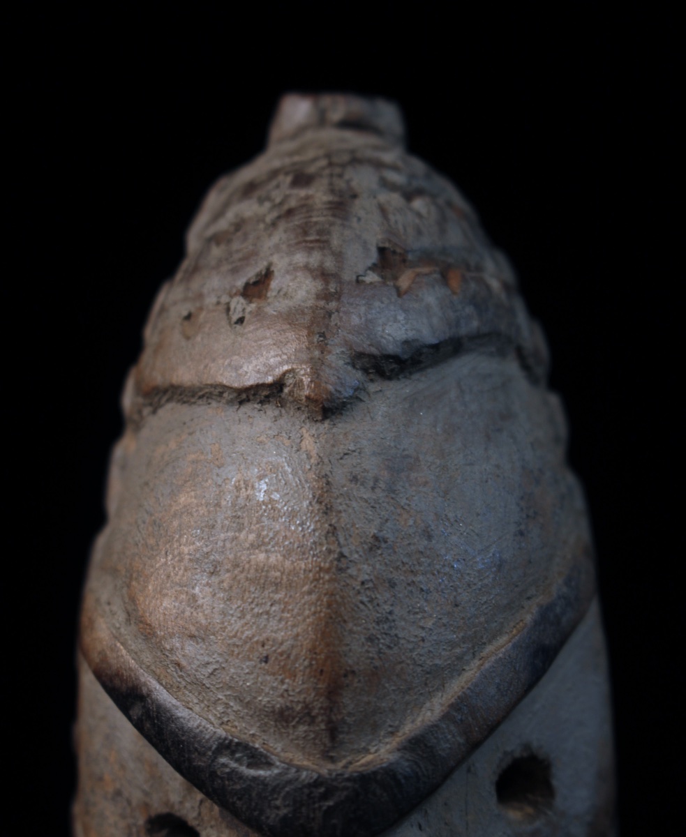 Masquette amulette, Masque, Océanie, Art Premier, Art Océanien, Art Tribal, 18 x 6 cm-photo-1