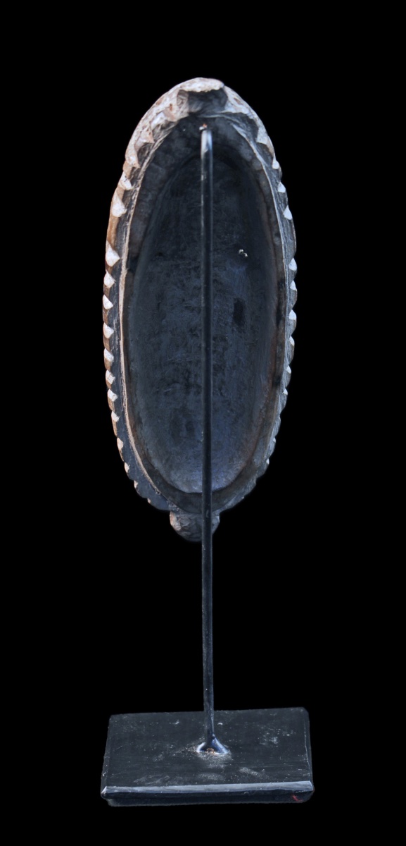 Masquette amulette, Masque, Océanie, Art Premier, Art Océanien, Art Tribal, 18 x 6 cm-photo-3