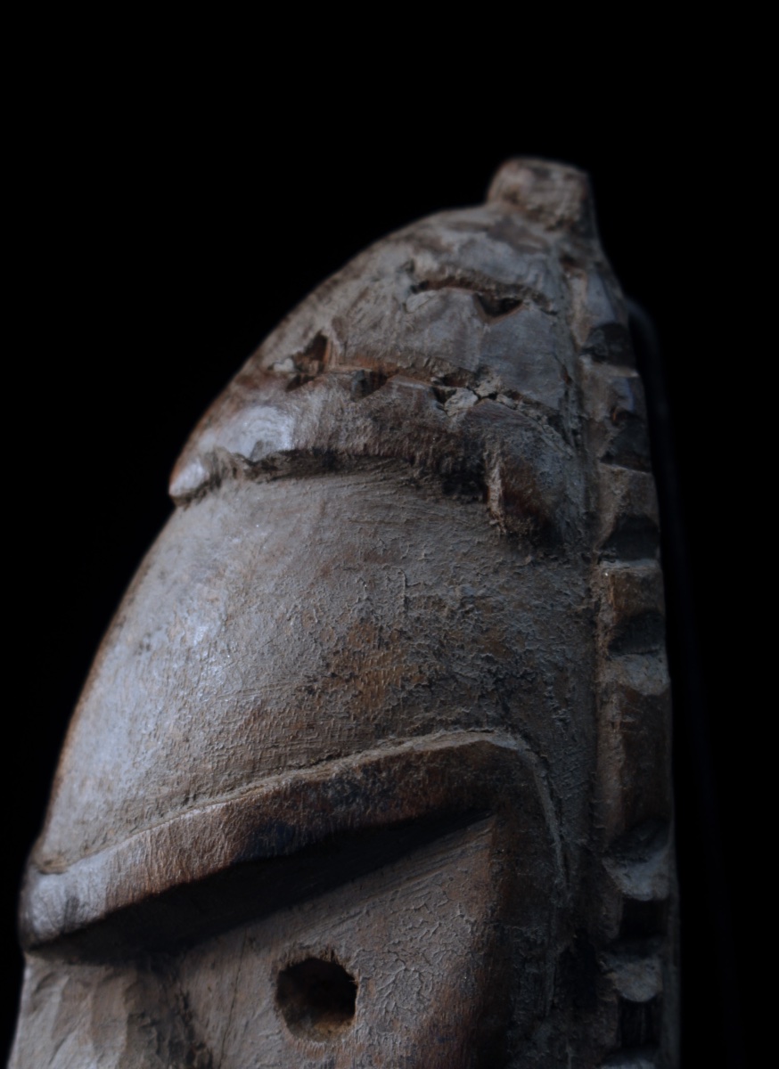 Masquette amulette, Masque, Océanie, Art Premier, Art Océanien, Art Tribal, 18 x 6 cm-photo-6