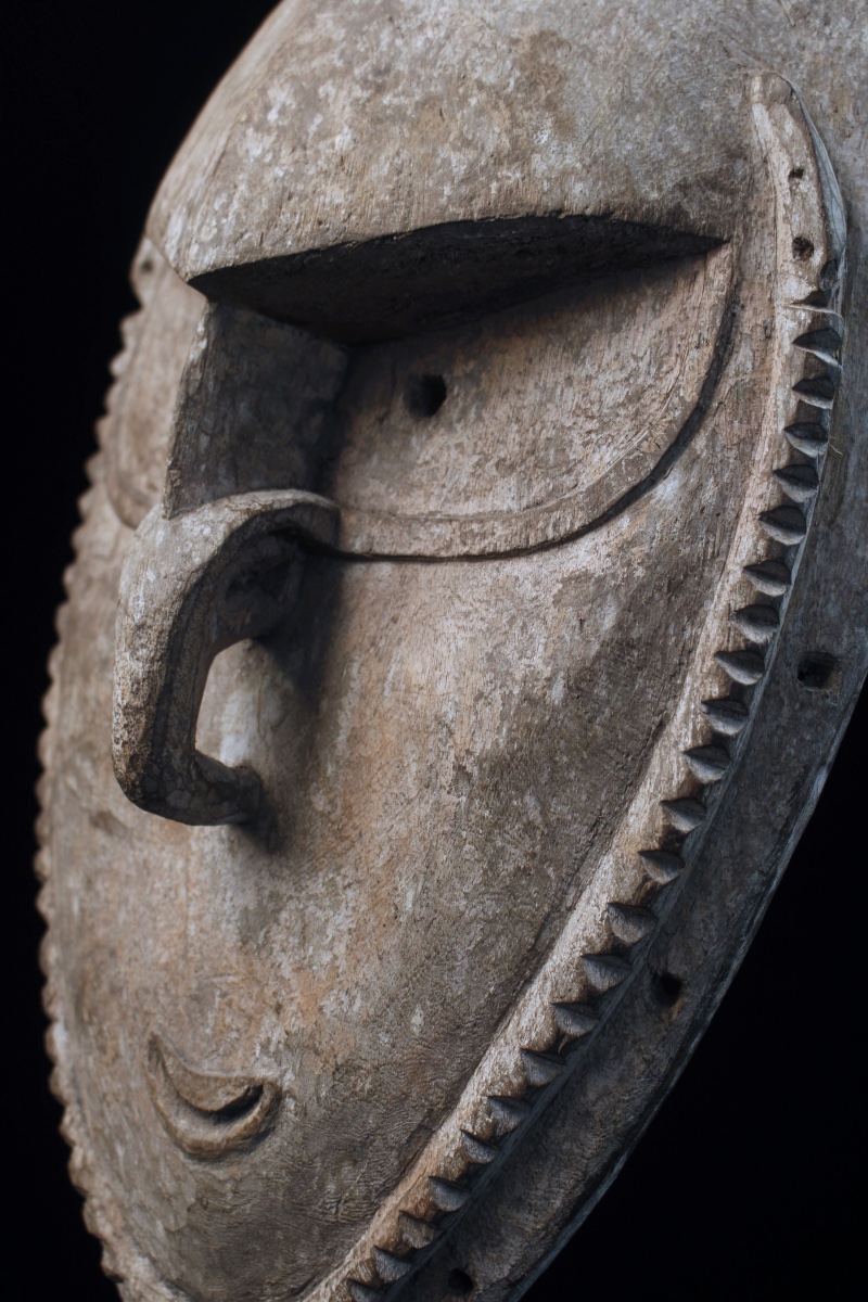 Masque d'ancêtre, Océanie, Arts Premiers, Art Océanien, Art Tribal, Sculpture bois 51 cm-photo-7