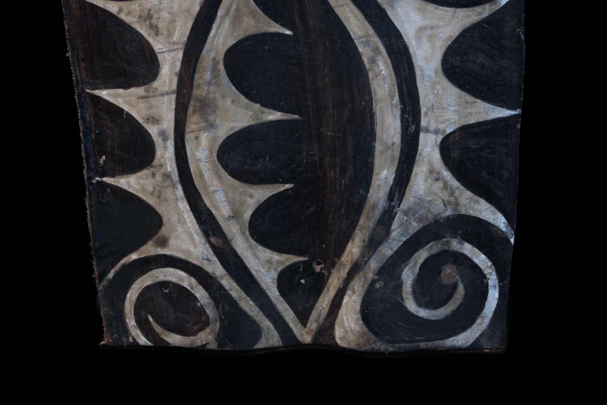 Painted Bark, Primitive Art, Oceanic Art, Tribal Art, Bark Painting, 63 Cm-photo-4