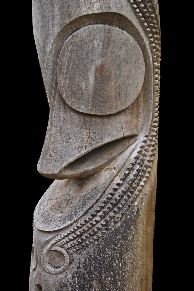 Monumentale tête de tambour à fente, Vanuatu, Tambour d'Ambrym, Art Océanien, Totem, 195 cm-photo-2