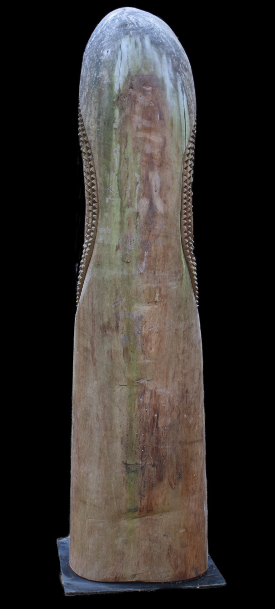 Monumentale tête de tambour à fente, Vanuatu, Tambour d'Ambrym, Art Océanien, Totem, 195 cm-photo-7