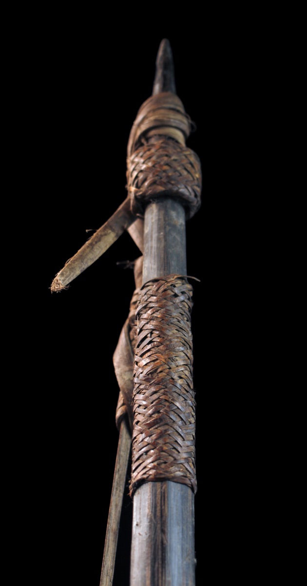 Bow And Arrows, Tribal Art, Oceanic Art, Traditional Bow, Papua New Guinea, 175 Cm-photo-3