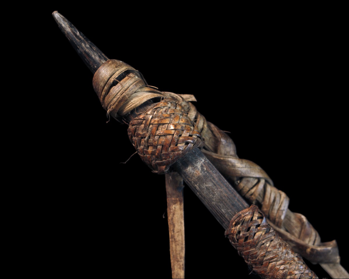 Bow And Arrows, Tribal Art, Oceanic Art, Traditional Bow, Papua New Guinea, 175 Cm-photo-4
