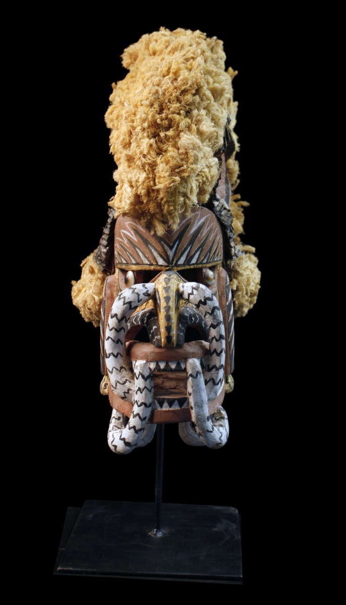 Masque Tatanua, Masque Malagan, Iles Tabar, Art Océanien, art tribal, 45 x 21 x 49 cm -photo-4