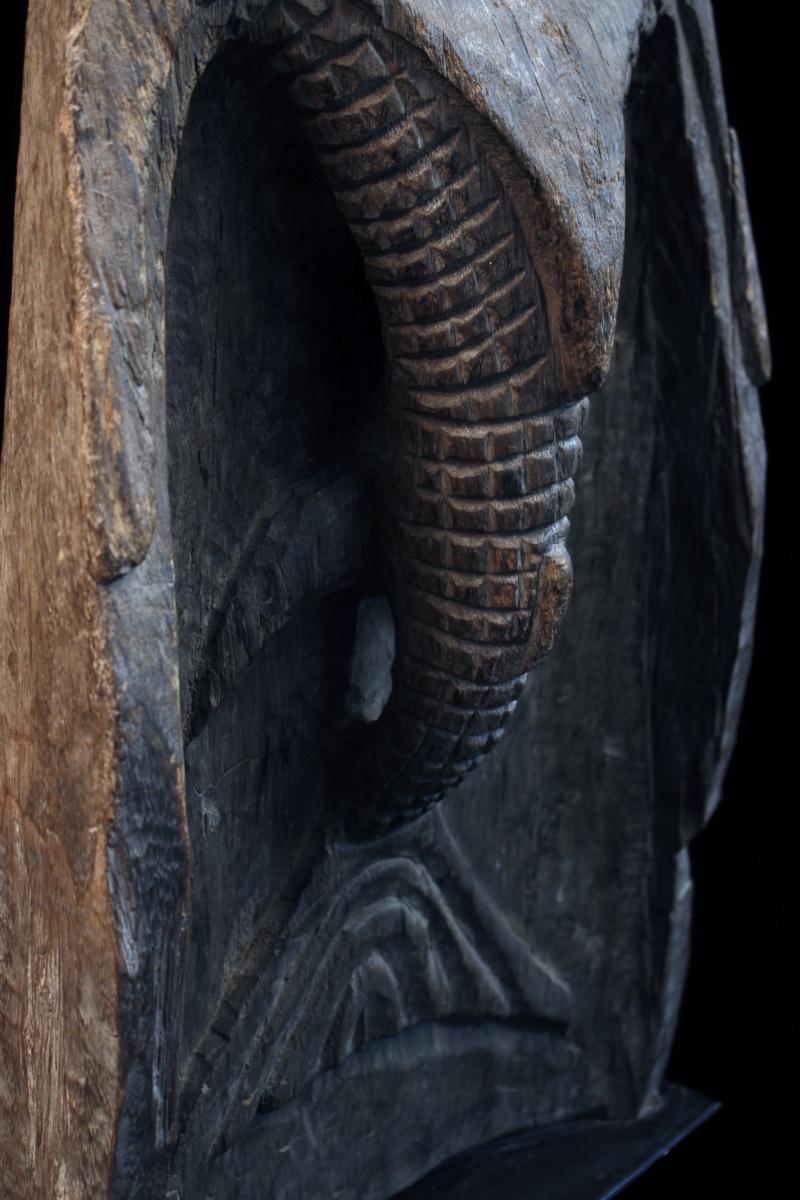 Canoe Prow, Papua New Guinea, Oceania, Primitive Art, Oceanic Art, 76 Cm-photo-2