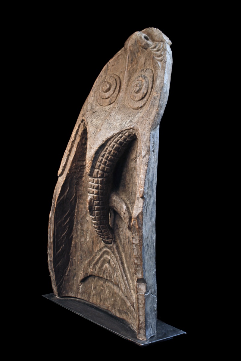 Canoe Prow, Papua New Guinea, Oceania, Primitive Art, Oceanic Art, 76 Cm-photo-4