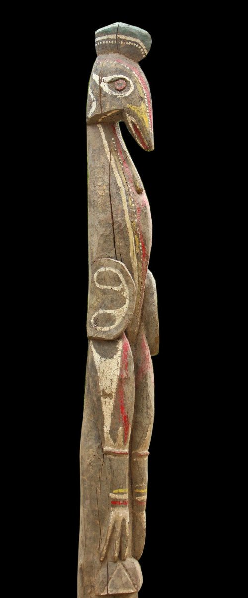 Ceremonial Hut Beam, Papua New Guinea, Oceania, Primitive Art, Oceanic Art-photo-6