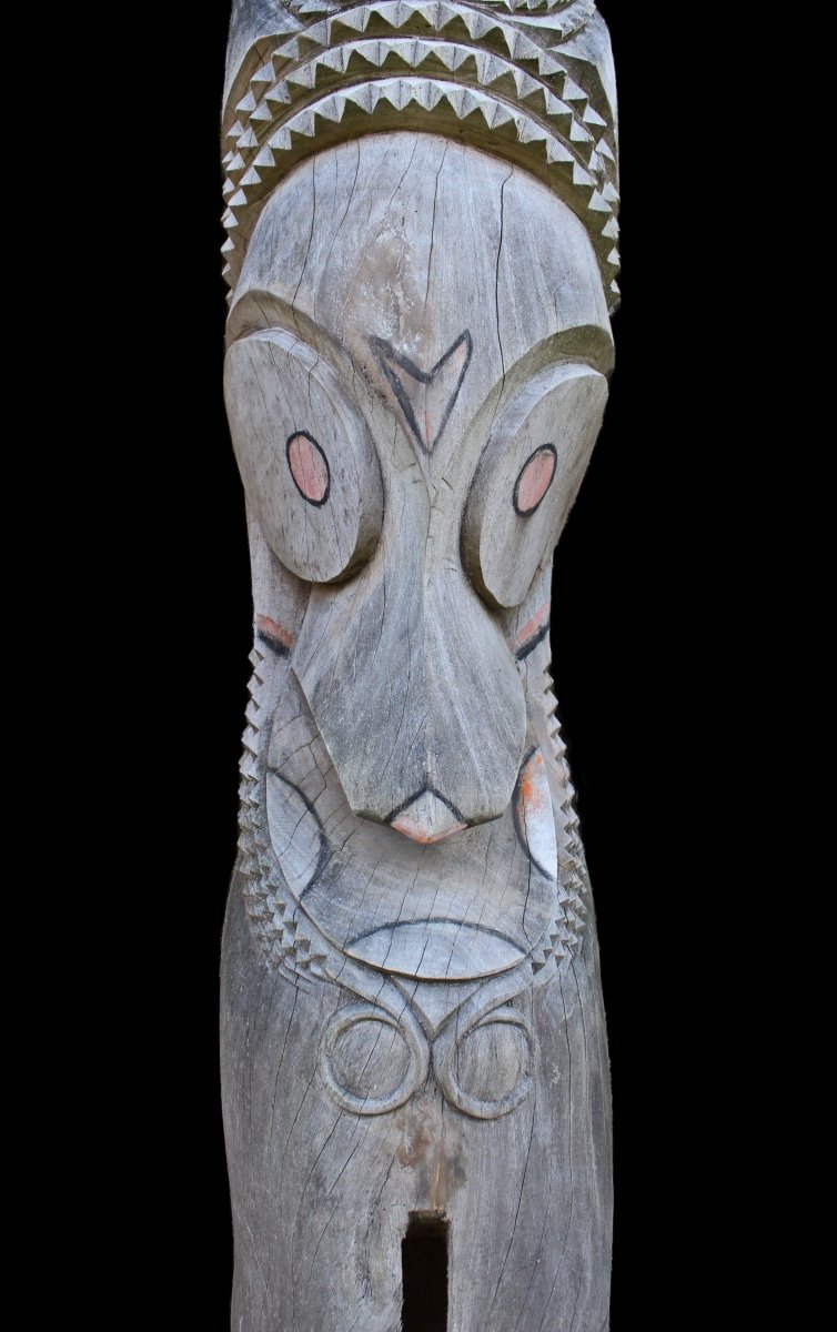Ambrym Slit Gong Drum, Vanuatu, Tribal Art, Oceanic Art, Pacific, Instruments, Totem-photo-2
