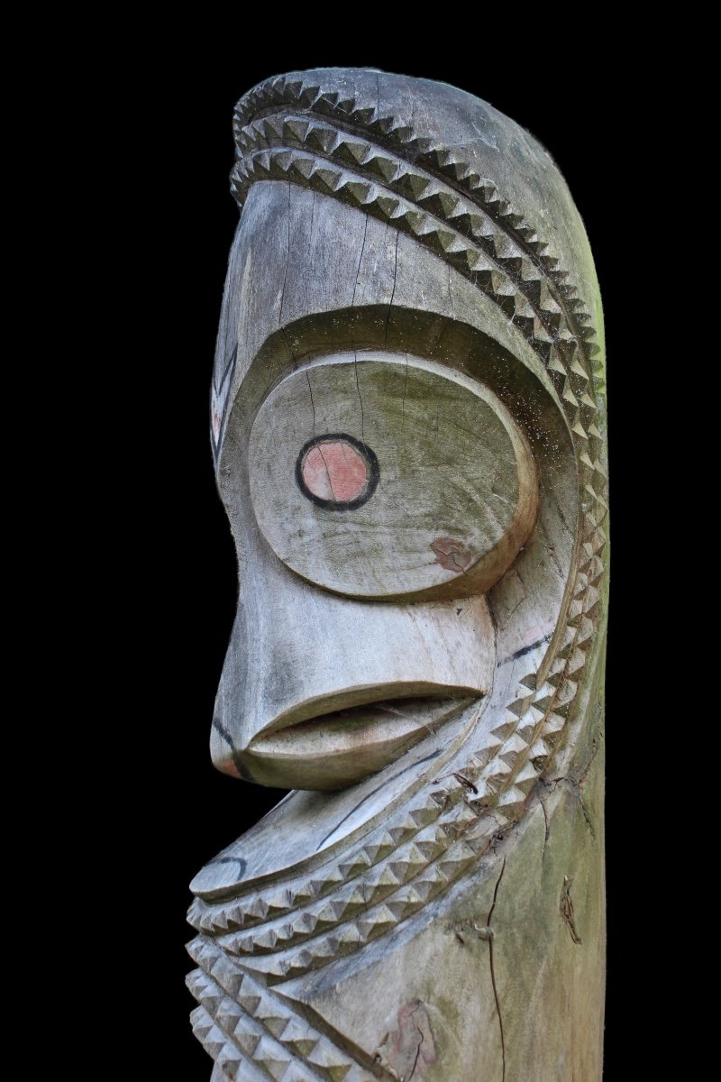 Ambrym Slit Gong Drum, Vanuatu, Tribal Art, Oceanic Art, Pacific, Instruments, Totem-photo-3