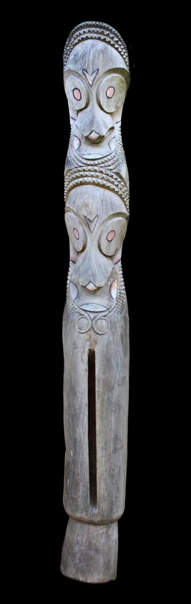 Ambrym Slit Gong Drum, Vanuatu, Tribal Art, Oceanic Art, Pacific, Instruments, Totem