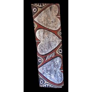 Painted Bark, Kwoma Ethnic Group, Papua New Guinea, Primitive Arts, Oceanic Art, Tribal Art