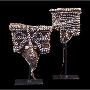 Pair Of Armbands, Tribal Art, Oceanic Art, Papua New Guinea, Oceania