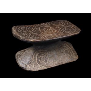 Repose Tête, Art Océanien, Art Tribal, Océanie, Objet Usuel, Art Traditionnel, Sculpture
