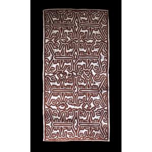 Tapa, Art Océanien, Art Tribal, Arts Premiers,  Océanie, Papouasie Nouvelle Guinée, 124 x 62 cm