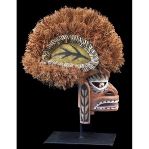Masque Tatanua, Masque Malagan, Iles Tabar, Art Océanien, Art Tribal, Art du Pacifique, 45 cm