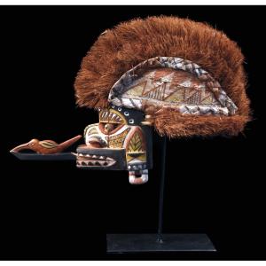 Tatanua Mask, Malagan Mask, Tabar Islands, Oceanic Art, Tribal Art, 38 X 22 X 58 Cm 