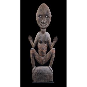 Ancestor Figure, Tribal Art, Oceanic Art, Sculpture, Pacific Art, Oceania, 73 Cm