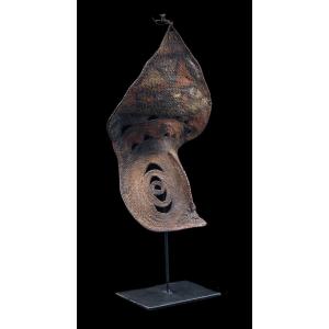 Masque à Igname, Masque, Océanie, Art Premier, Art Océanien, Art Tribal, Vannerie, 40 cm