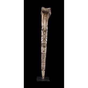 Casoar Bone Dagger, Papua New Guinea, Oceania, Primitive Art, Oceanic Art, 38 Cm